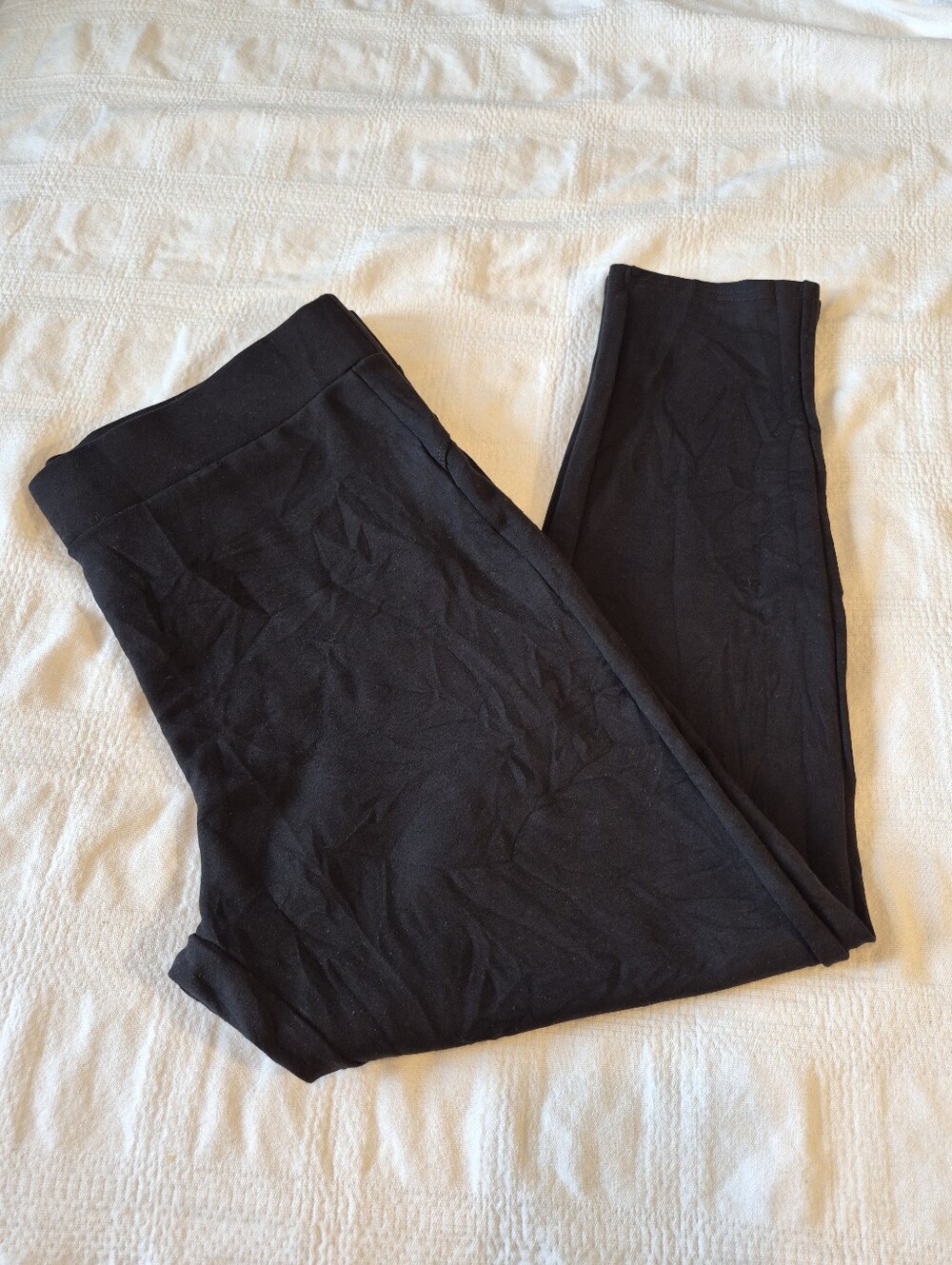 Maze women's size 3X black ponte style ankle leggings NWOT